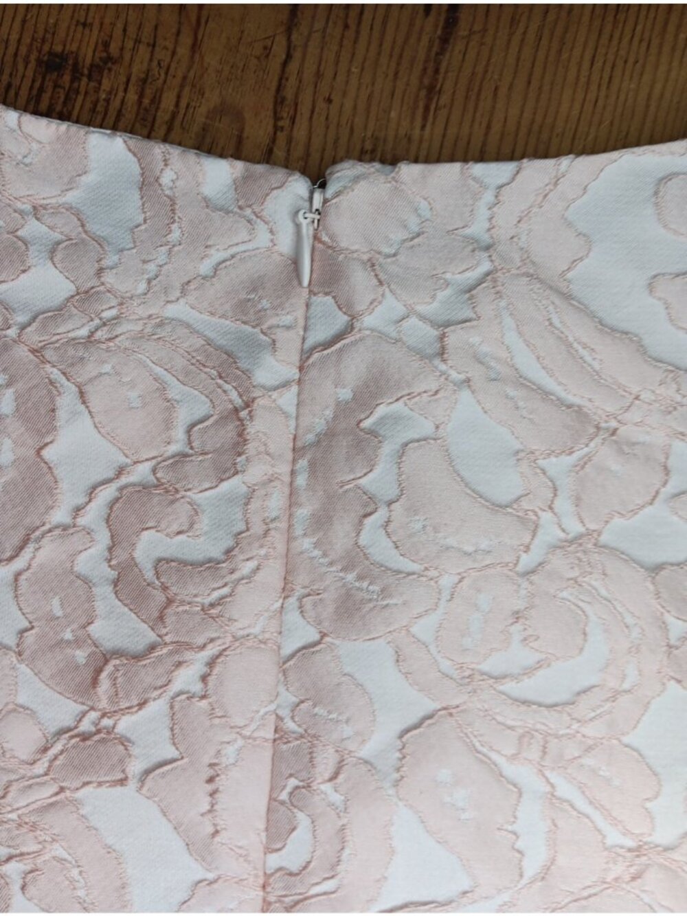 Ralph Lauren Ruched Sheath Dress Sz 6 Pink Jacquard Floral Romantic Event Glam - Picture 8 of 8